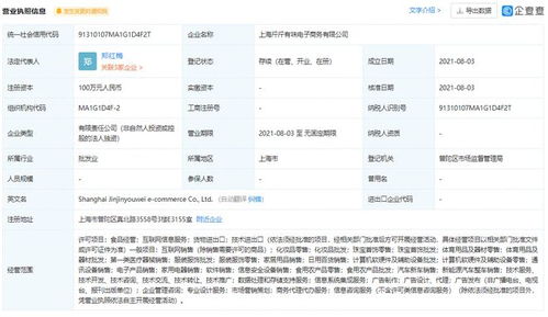阿里巴巴關聯公司拓展業務版圖，新設公司涵蓋食品經營與互聯網信息服務